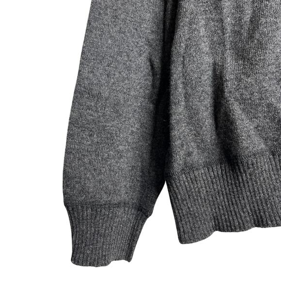 1-16 FORTE CASHMERE Men's Sweater Zip Henley Charcoal-Gray Size XXL - Picture 8 of 11